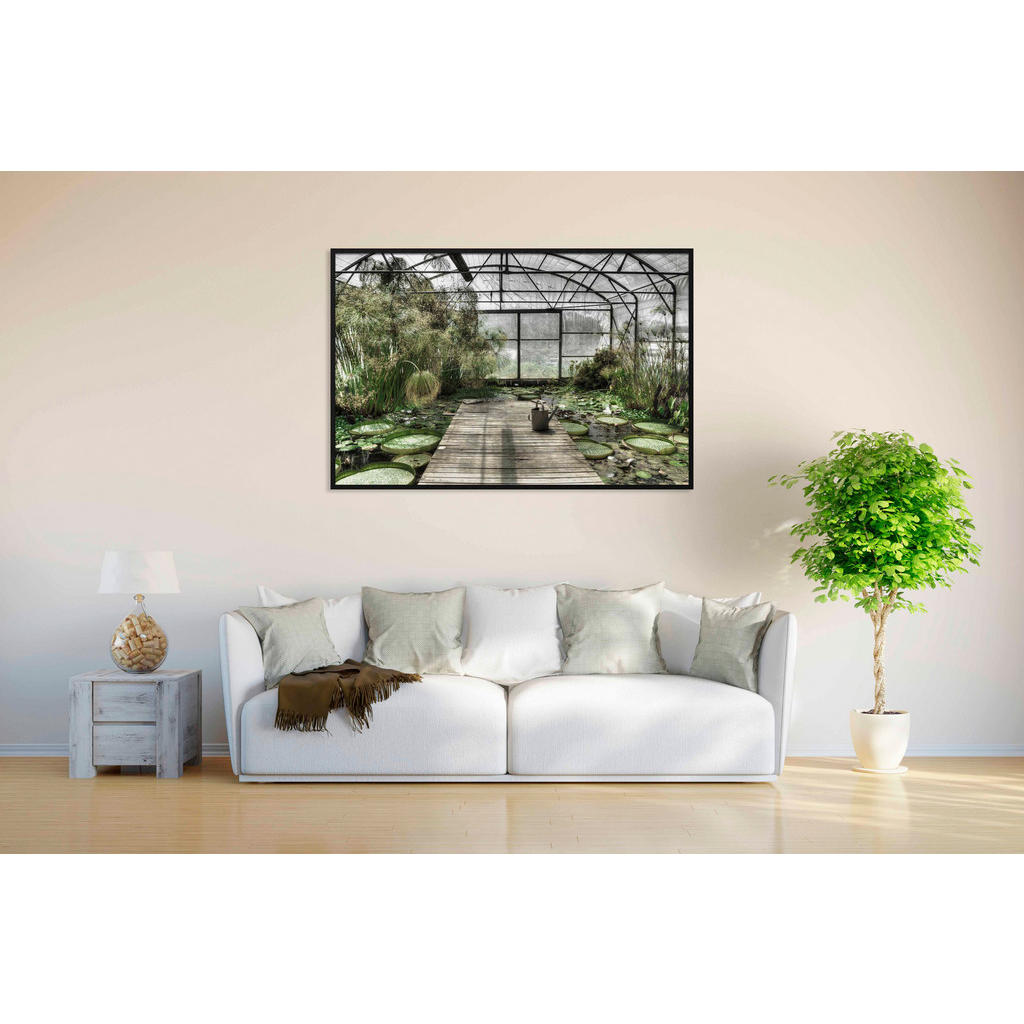Thumbnail - Xxxl Bild, Grün, Kunststoff, rechteckig, 148x98 cm, Fotografie, einfache und schnelle Anbringung, gerahmt, Bilder und Zu...