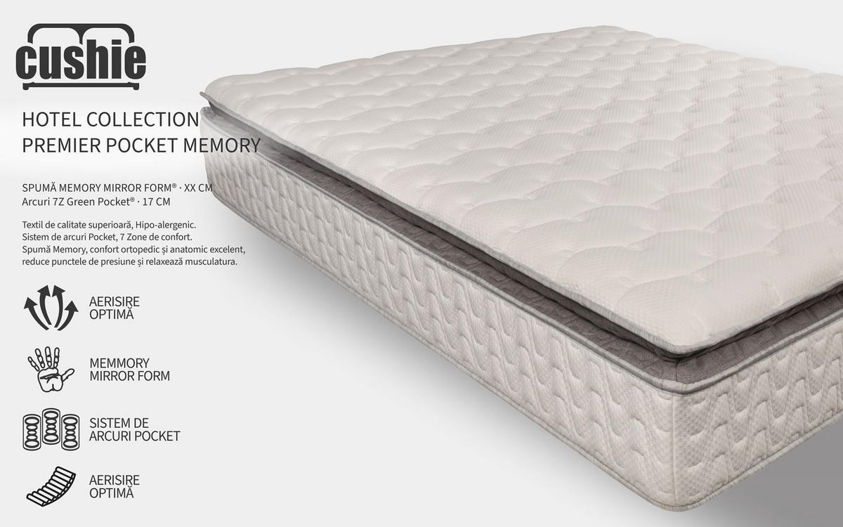 Saltea 180X200 CM  - alb, Basics, textil (180/200cm) - Sleeptex