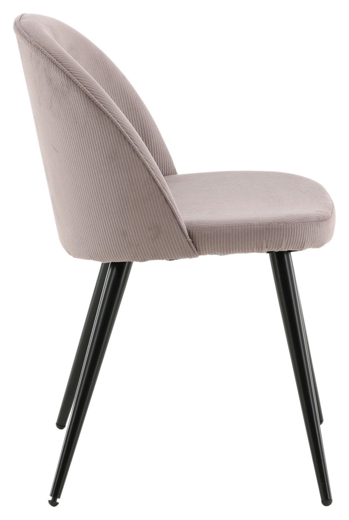STUHL-SET 2 Stück  in Stahl Cord  - Pink/Schwarz, Design, Textil/Metall (57/76,5/50cm) - Livetastic
