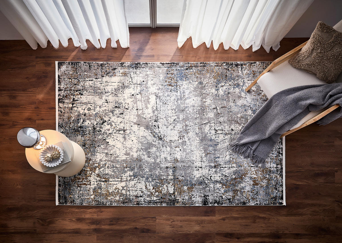 TKANÝ KOBEREC, 120/180 cm, šedá, vícebarevná - šedá/vícebarevná, Design, textil/přírodní materiály (120/180cm) - Dieter Knoll