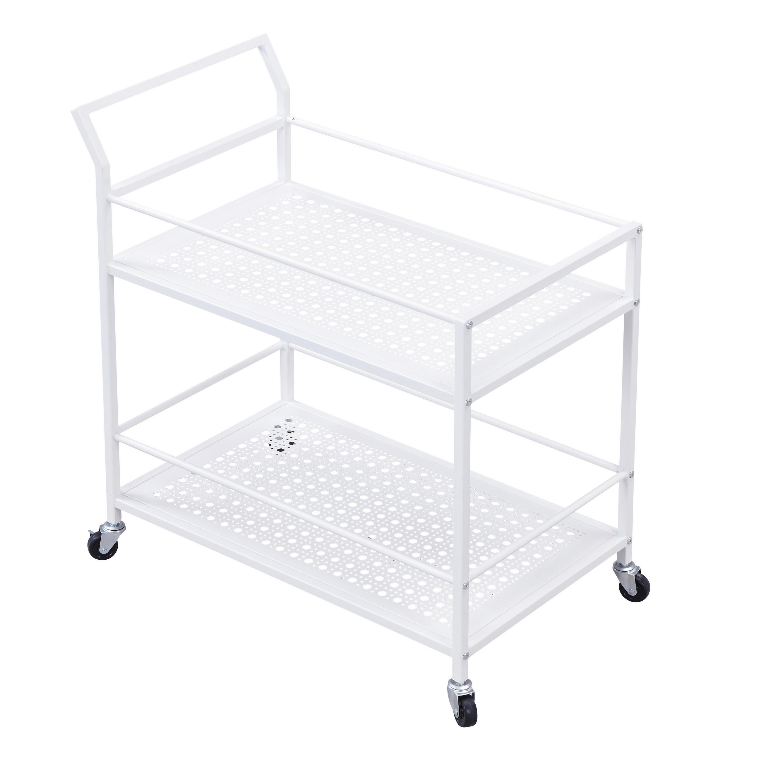 Cărucior Pentru Servit in alb  - alb, Design, plastic/metal (79/45/83cm) - MID.YOU