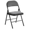KLAPPSTUHL in Metall, Textil Grau, Schwarz  - Schwarz/Grau, Basics, Textil/Metall (46,5/79/47cm) - Boxxx