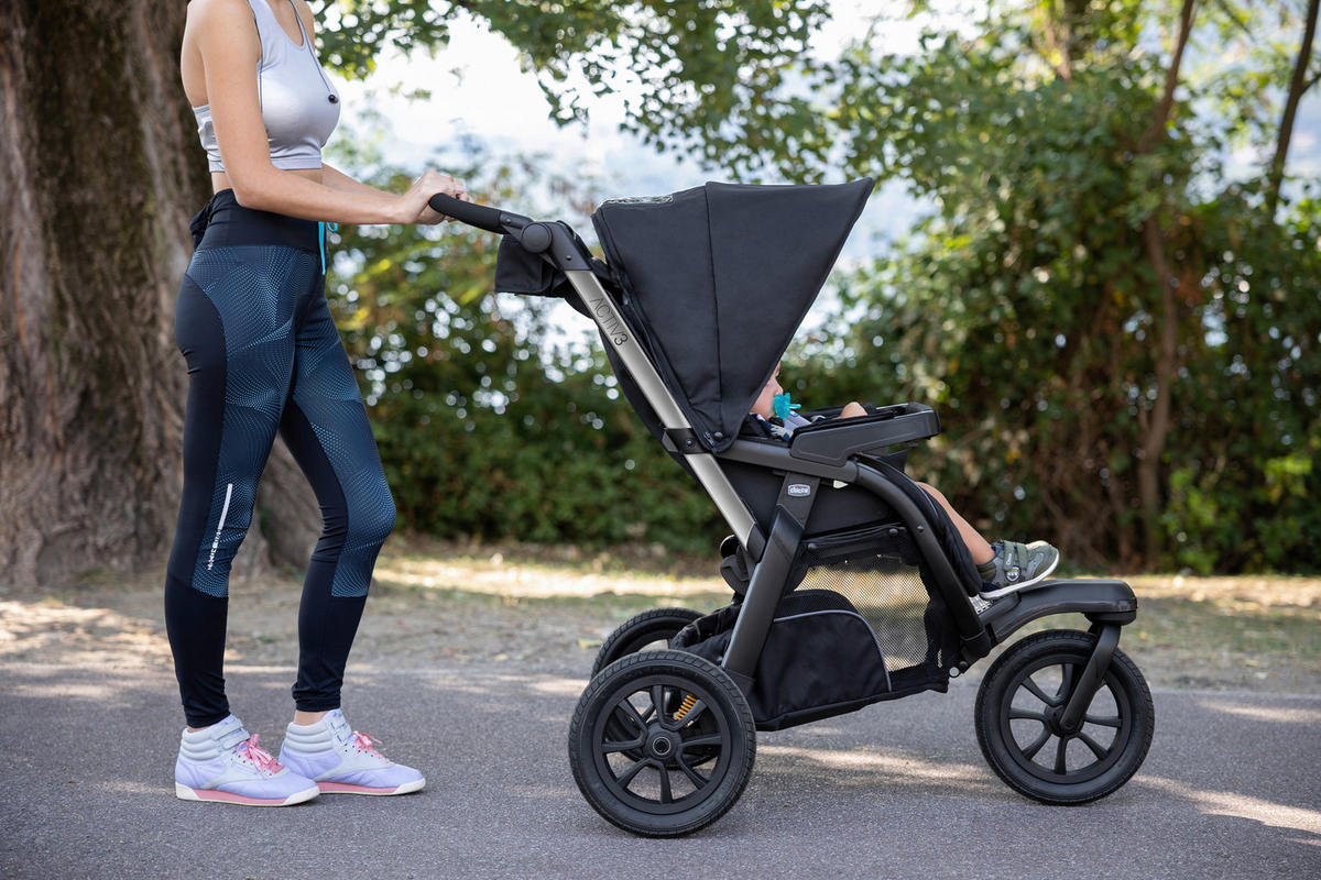 BUGGY ACTIV3  - Schwarz, Basics, Textil/Metall (64/116/121,5/102/113cm) - Chicco