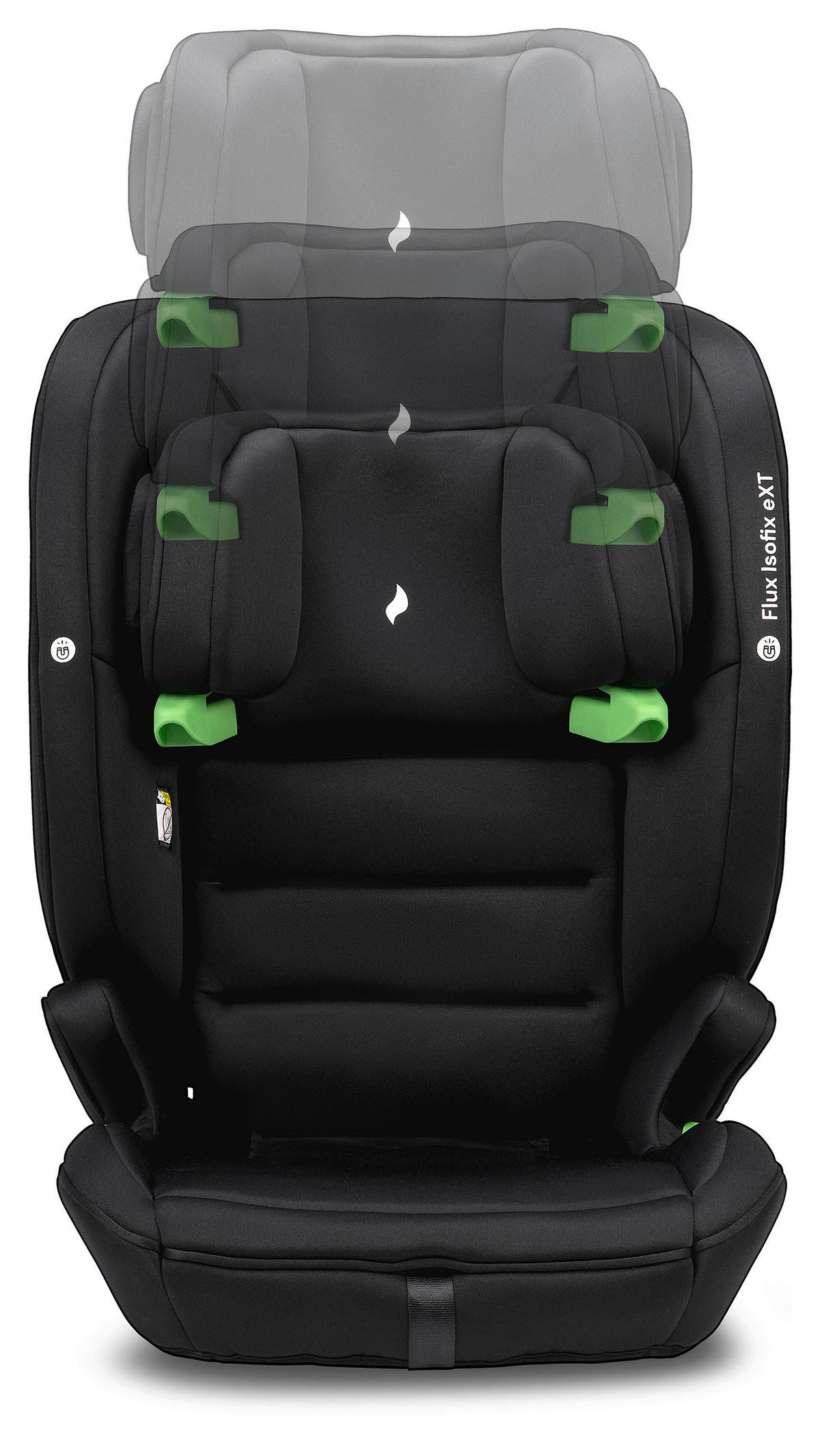 KINDERAUTOSITZ Flux Isofix eXT  - Schwarz, Basics, Textil (47/44/61,5cm) - Osann
