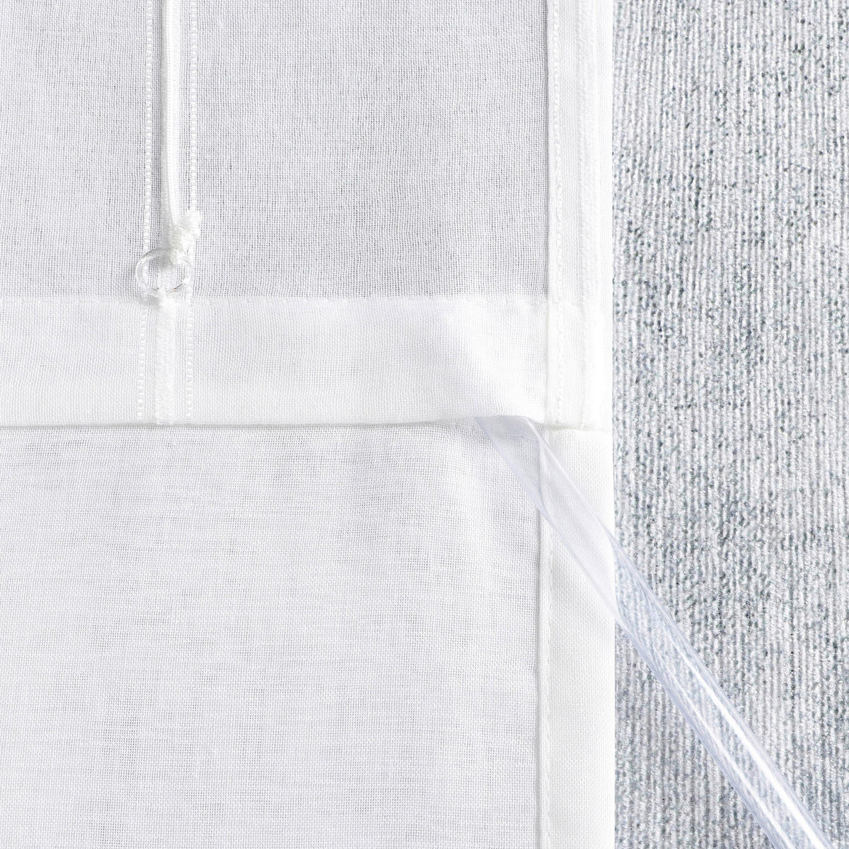 RAFFROLLO  halbtransparent  120/140 cm    - Weiß, Basics, Textil (120/140cm)