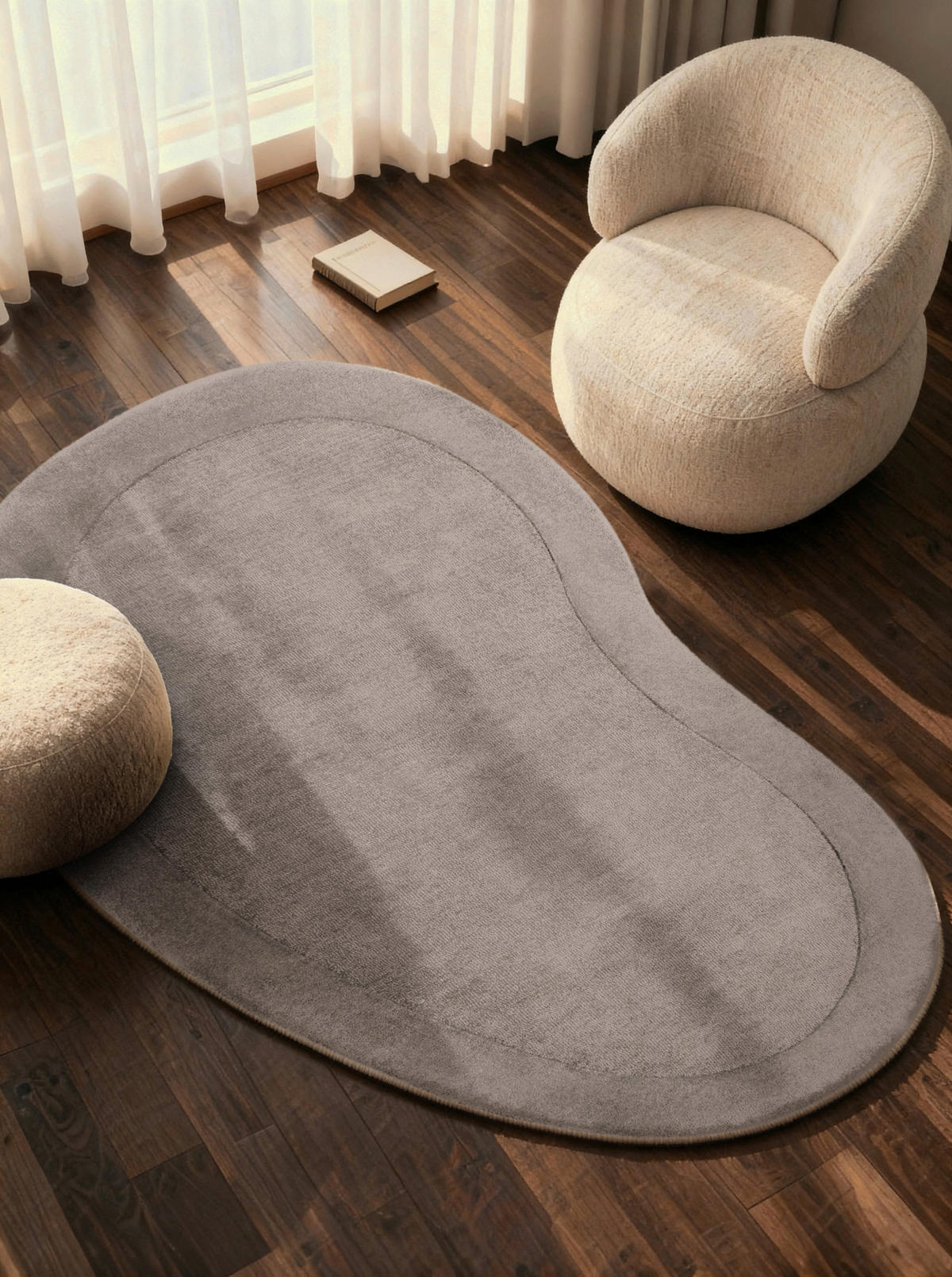 WOLLTEPPICH 125/200 cm 1812 Grau organisch  - Grau, Basics, Textil (125/200cm) - Villeroy & Boch