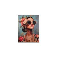 BILD Frauen 80/100 cm  - Multicolor/Schwarz, Design, Kunststoff/Textil (80/100cm)