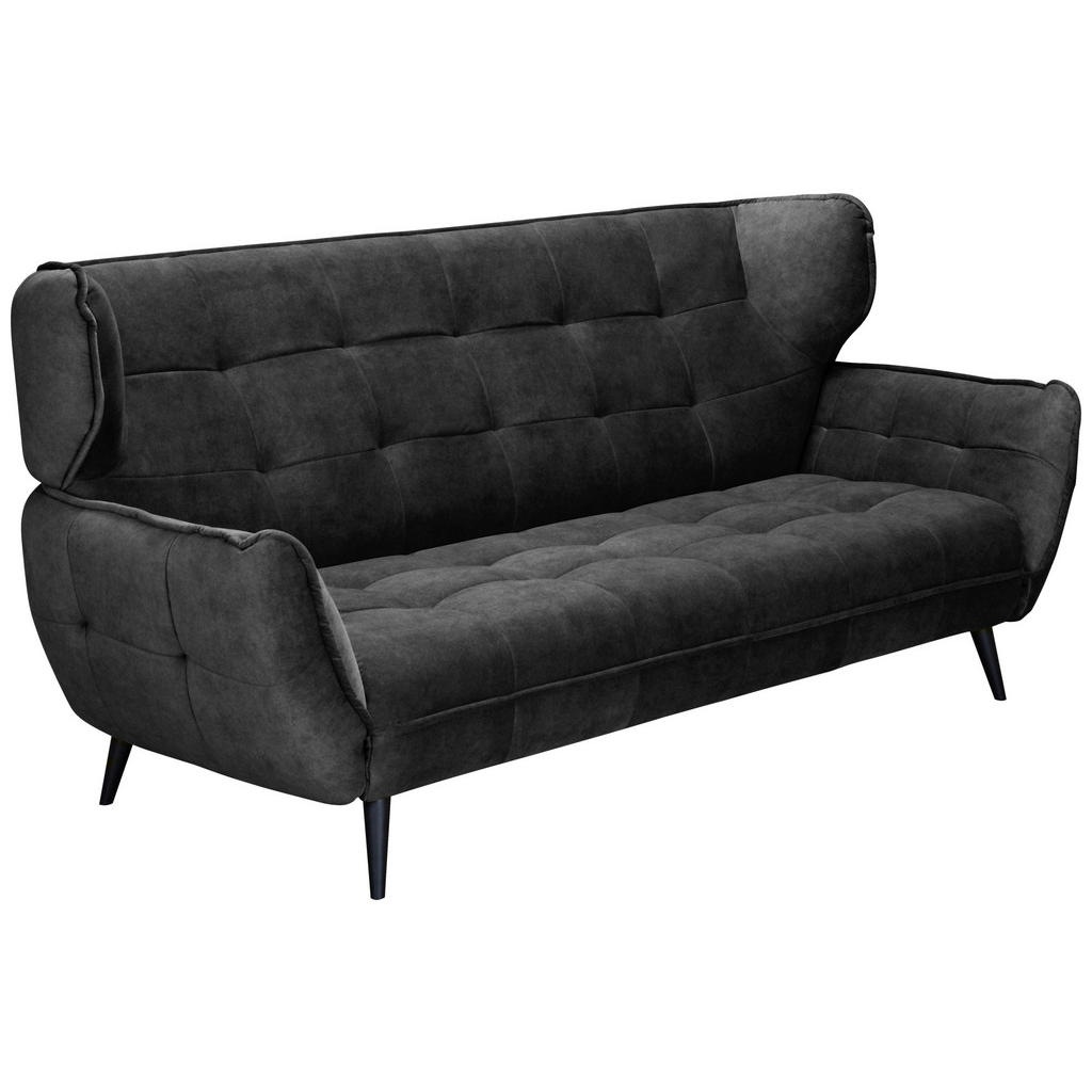 Thumbnail - Mid.you 3-Sitzer-Sofa, Anthrazit, Textil, 221x105x98 cm, Wohnzimmer, Sofas & Couches, Sofas, 3-Sitzer Sofas