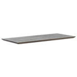 TISCHPLATTE Eiche massiv Grau, Eichefarben  - Eichefarben/Grau, Design, Holz (160/90/6cm) - Waldwelt