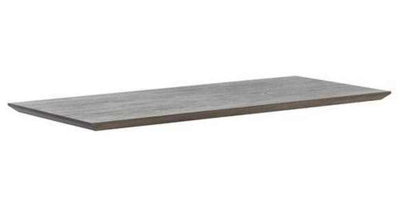 TISCHPLATTE Eiche massiv Grau, Eichefarben - Eichefarben/Grau, Design, Holz (190/100/6cm) - Waldwelt
