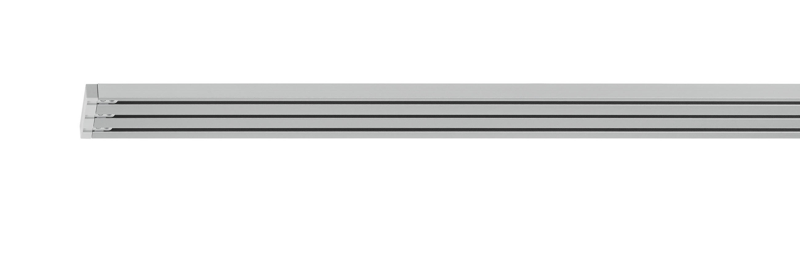 KOLEJNICE NA PANELOVÝ ZÁVĚS  160 cm - barvy hliníku, Design, kov (160cm) - Homeware