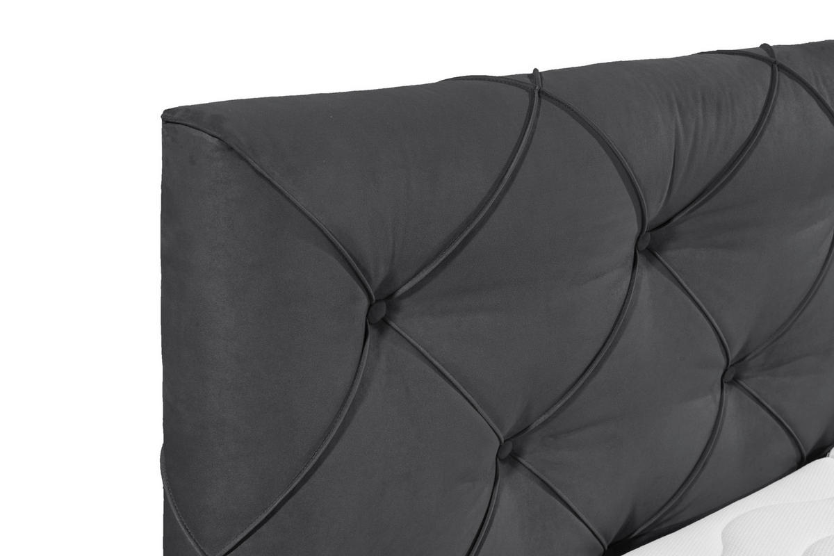 BOXSPRINGBETT 180/200 cm  Anthrazit  - Anthrazit/Schwarz, Modern, Holzwerkstoff/Kunststoff (180/200cm) - MID.YOU