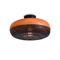 DECKENLEUCHTE GOOD&MOJO 40/40/17 cm   - Schwarz/Naturfarben, Trend, Holz (40/40/17cm) - Good & Mojo