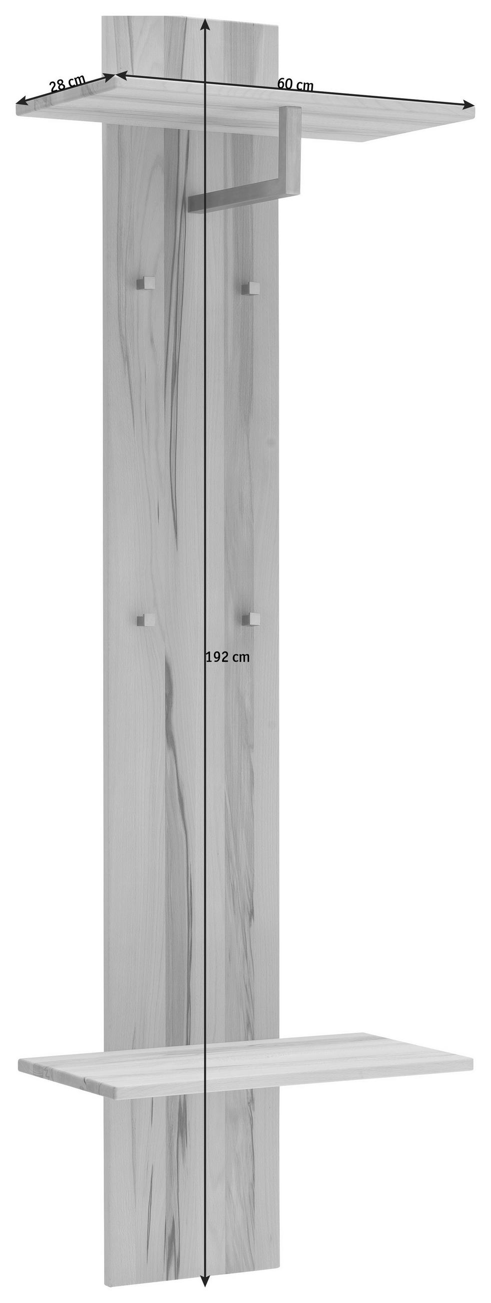 GARDEROBENPANEEL  in 60/192/28 cm  - Eichefarben, MODERN, Holz (60/192/28cm) - Linea Natura