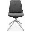 STUHL  in Aluminium Flachgewebe Metall, Textil  - Grau, Design, Textil/Metall (46/81,5-84,5/55cm) - Johann Jakob