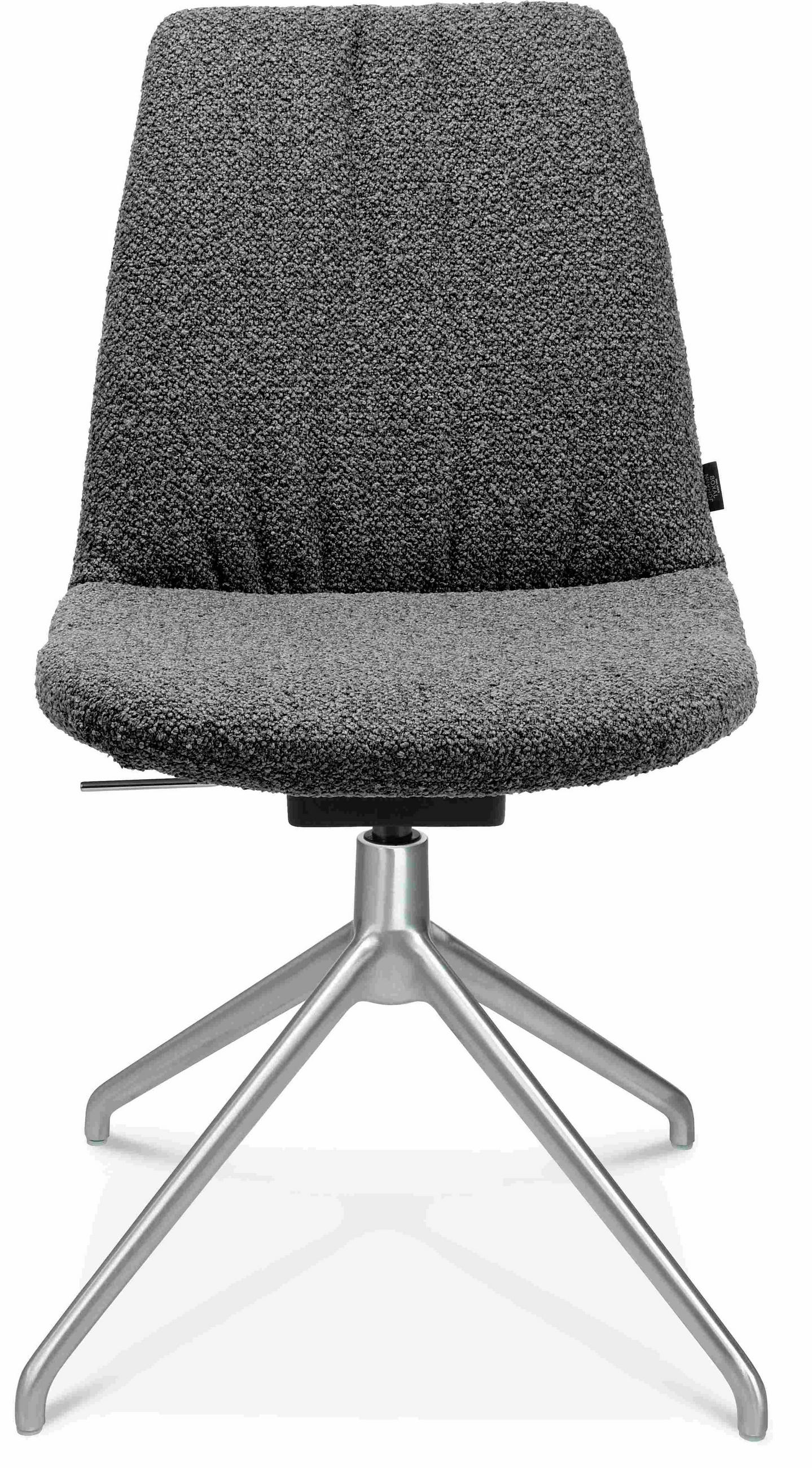 STUHL  in Aluminium Flachgewebe  - Grau, Design, Textil/Metall (46/81,5-84,5/55cm) - Johann Jakob