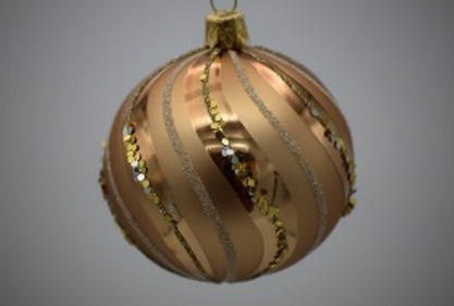 CHRISTBAUMKUGEL 7 cm  - Dunkelrot, Basics, Glas/Metall (7cm) - X-Mas