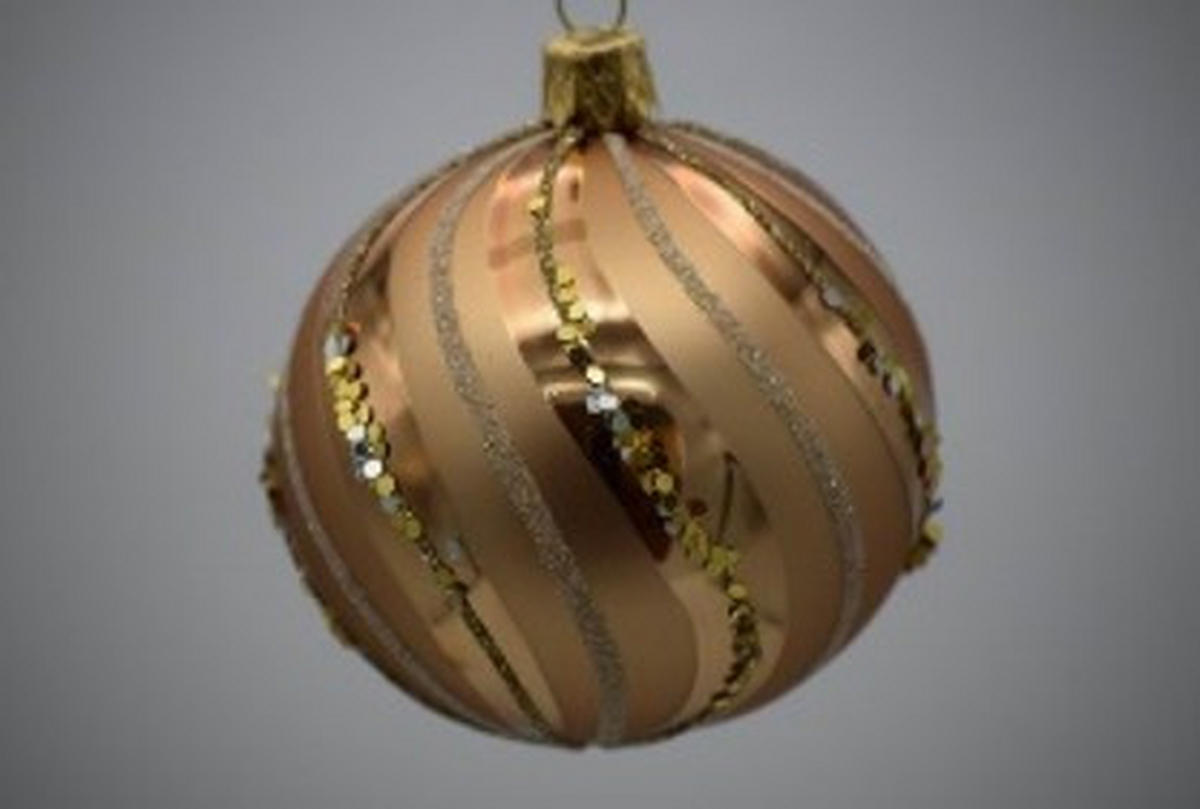 CHRISTBAUMKUGEL 7 cm  - Dunkelrot, Basics, Glas/Metall (7cm) - X-Mas