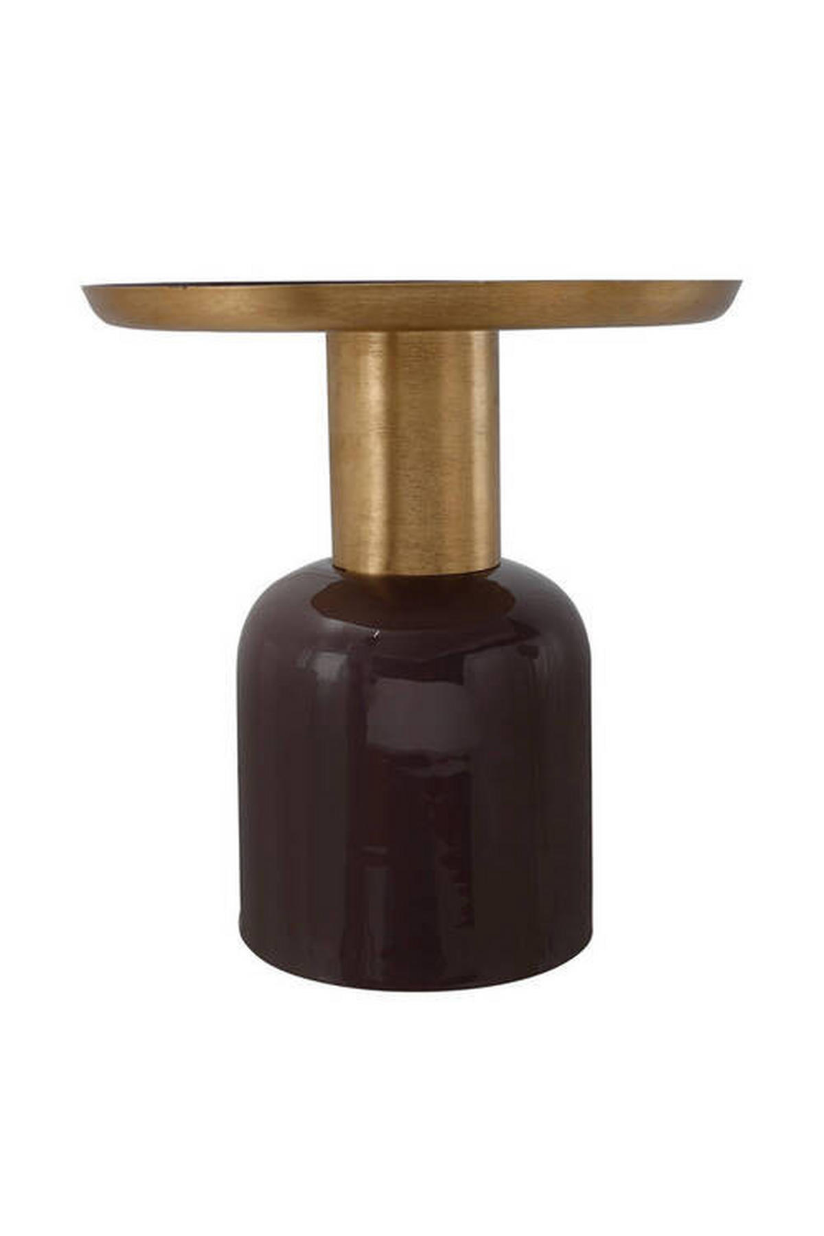 BEISTELLTISCH Lila, Goldfarben  - Lila/Goldfarben, Basics, Metall (40,5/42,5/40,5cm) - Kayoom