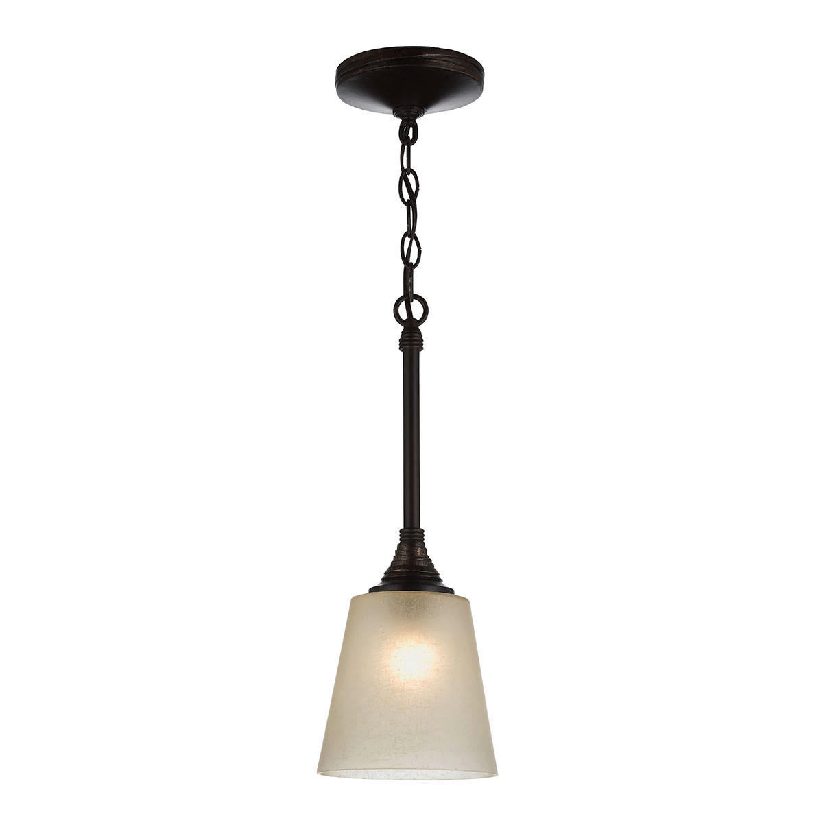 HÄNGELEUCHTE Elstead Arbor Creek 16.5/58.4 cm   - Bronzefarben, KONVENTIONELL, Glas/Metall (16.5/58.4cm) - Elstead Lighting