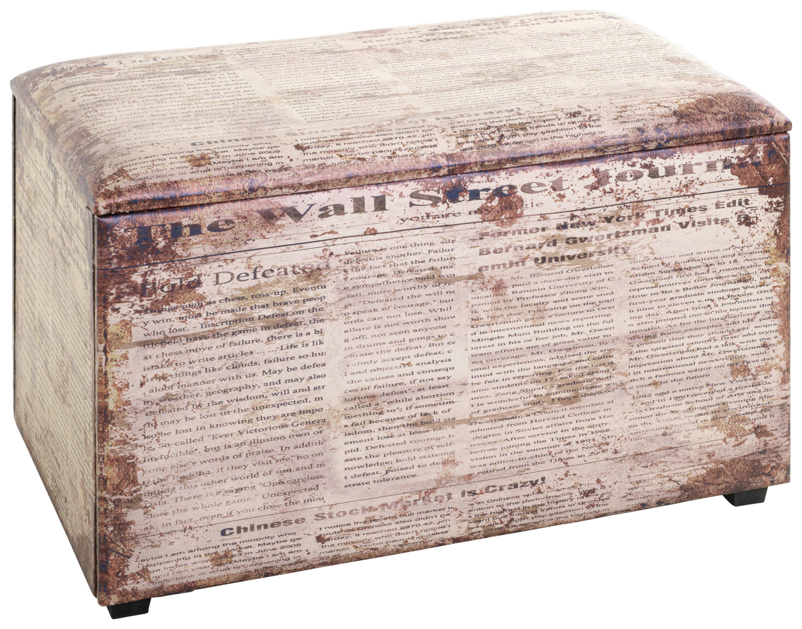 TRUHENBANK in Textil, Holzwerkstoff 65/42/40 cm  - Multicolor/Schwarz, MODERN, Holzwerkstoff/Textil (65/42/40cm)