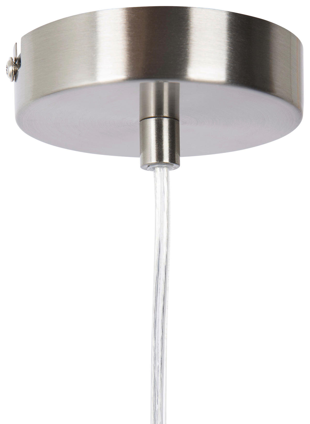 HÄNGELEUCHTE 14/150 cm  - Nickelfarben, Design, Glas/Metall (14/150cm)