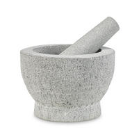 MÖRSERSET  - Grau, Basics, Stein (18/12cm) - Homeware Profession.