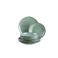 TAFELSERVICE Nottingham 8-teilig  - Türkis/Grün, Basics, Keramik - Mäser