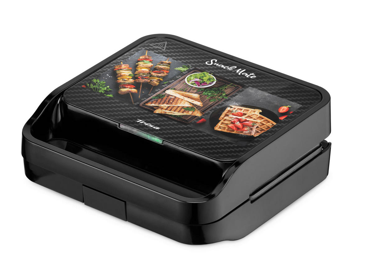 KONTAKTGRILL - Schwarz, Basics, Kunststoff (23/22,6/9,6cm) - Trisa Electronics