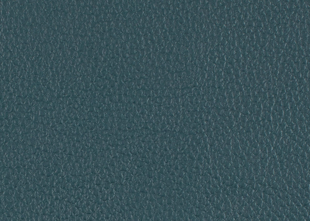 ECKBANK in Holz, Metall, Leder Grün, Blau  - Blau/Edelstahlfarben, Design, Leder/Holz (217/152cm) - Ambiente