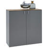 SCHUHSCHRANK  in 93/94/36 cm  - Eichefarben/Grau, Design, Holz/Holzwerkstoff (93/94/36cm) - Dieter Knoll