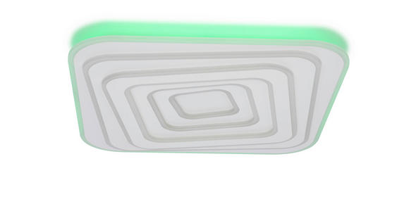 LED-DECKENLEUCHTE 53/53/5,5 cm   - Weiß, Design, Kunststoff/Metall (53/53/5,5cm) - Novel