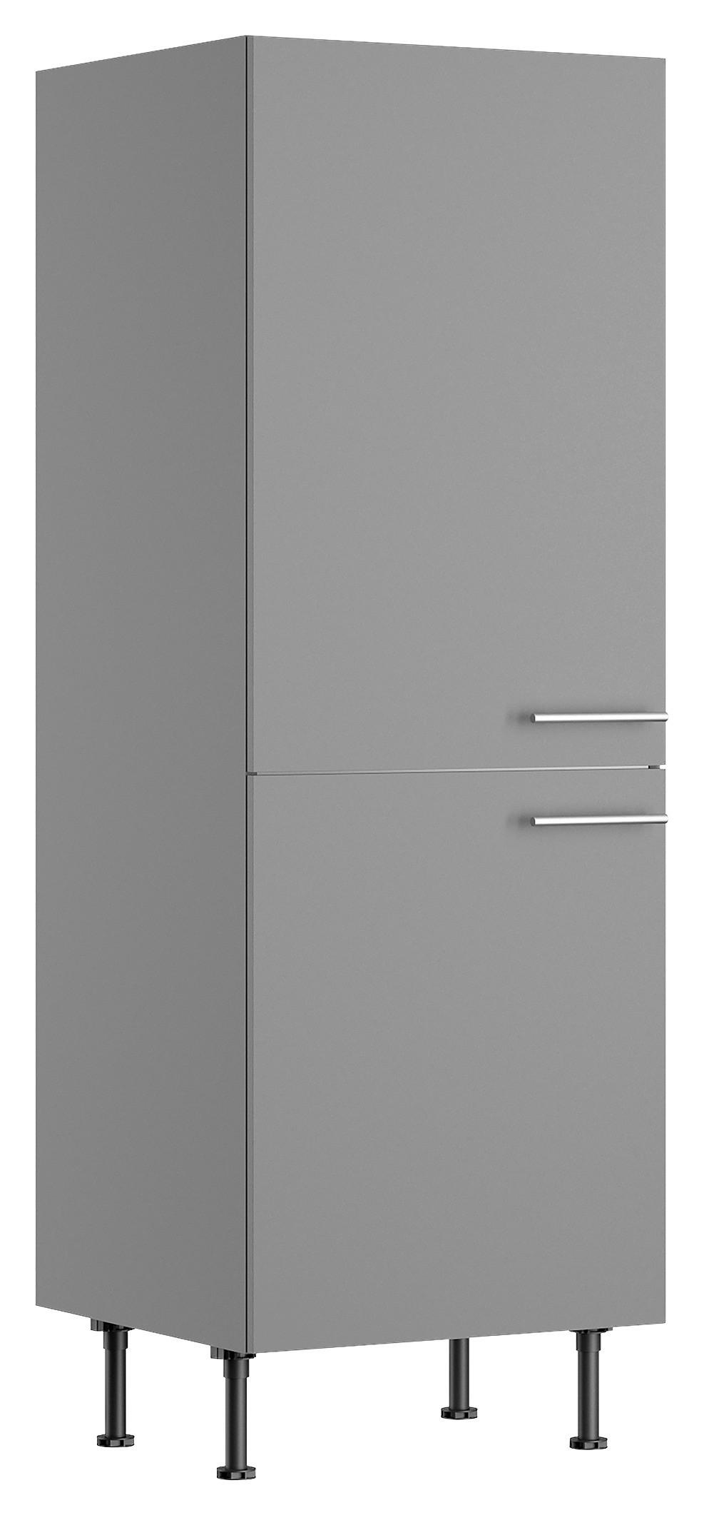 GERÄTEUMBAUSCHRANK 60/176,6/58,1 cm in Grau - Edelstahlfarben/Grau, Basics, Holzwerkstoff/Metall (60/176,6/58,1cm) - Optifit
