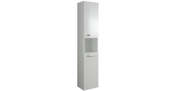 HOCHSCHRANK 30/168/33 cm  - Chromfarben/Weiß, KONVENTIONELL, Holzwerkstoff (30/168/33cm) - Xora