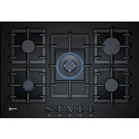 PLITĂ PE GAZ - negru, Design, sticlă/piatră (56/4,5/52cm) - Neff