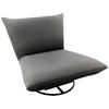 RELAXSESSEL in Textil Anthrazit  - Anthrazit/Schwarz, Design, Textil/Metall (100/78/96cm) - Livetastic