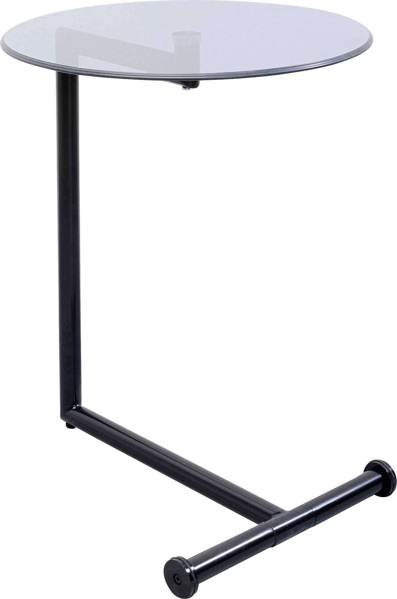 BEISTELLTISCH 46/46/62,8 cm Schwarz rund  - Schwarz, Glas/Metall (46/46/62,8cm) - Kare-Design