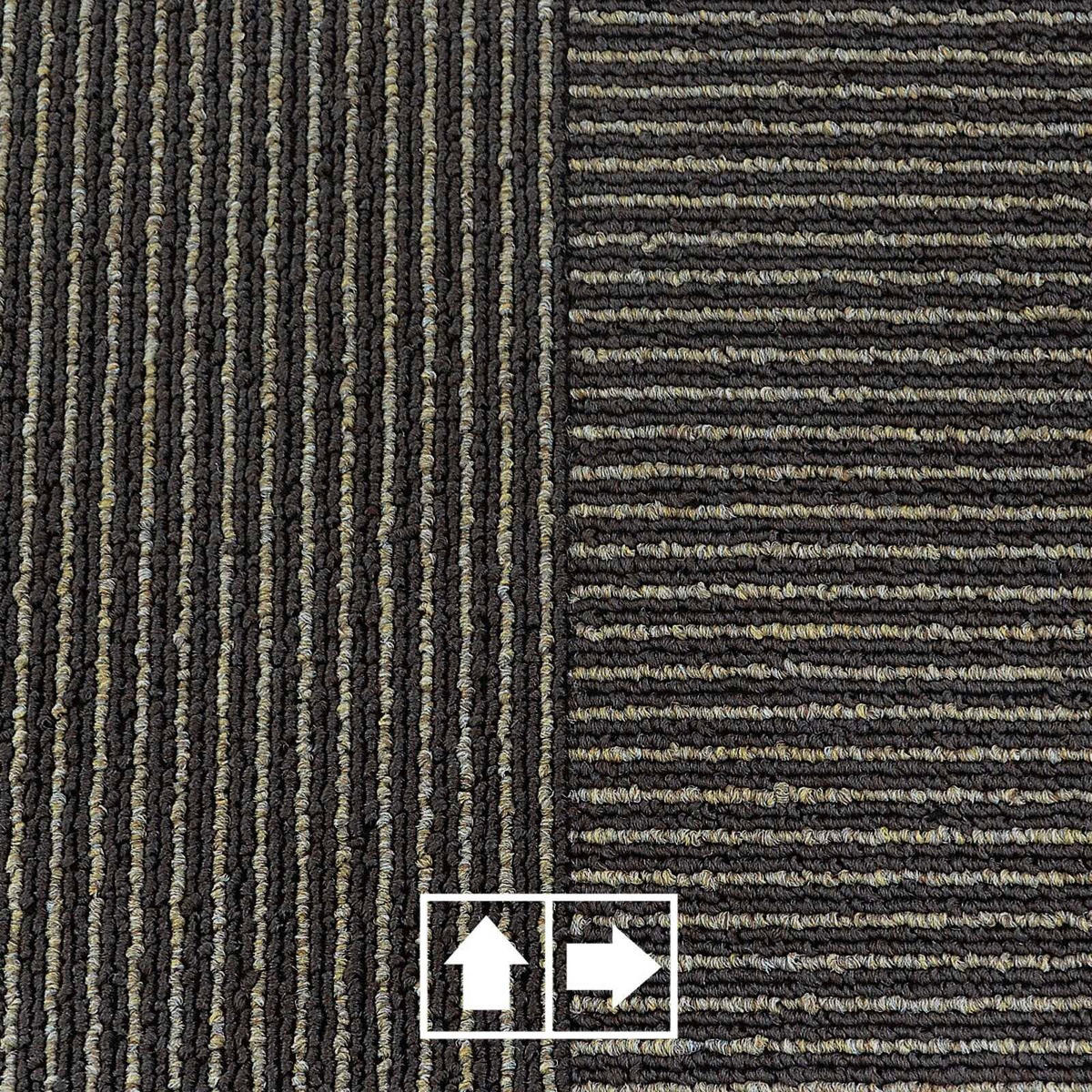 TEPPICHFLIESE - Braun, Basics, Kunststoff/Textil (50/50cm) - Esposa