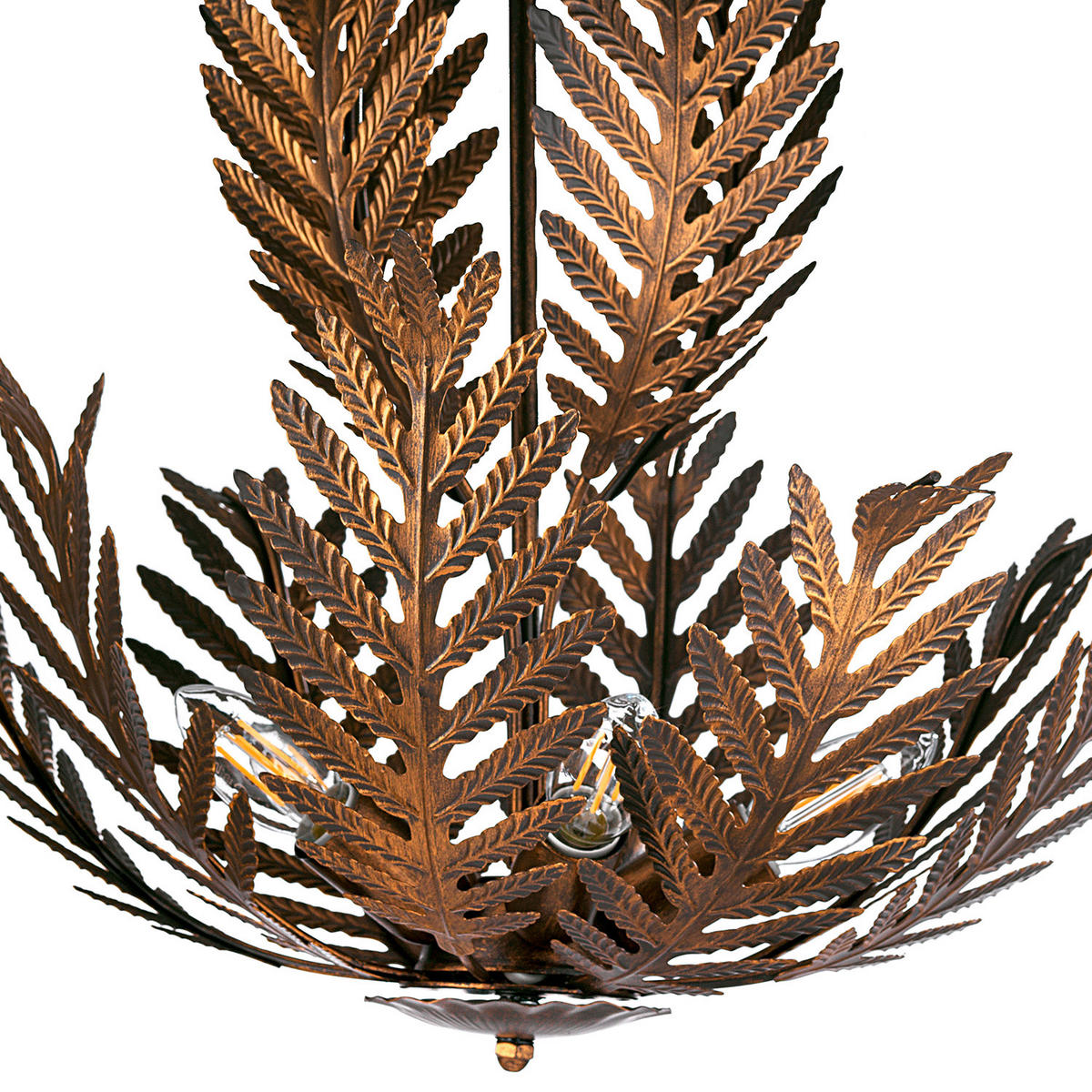 HÄNGELEUCHTE 55/105 cm  - Bronzefarben, Natur, Metall (55/105cm)