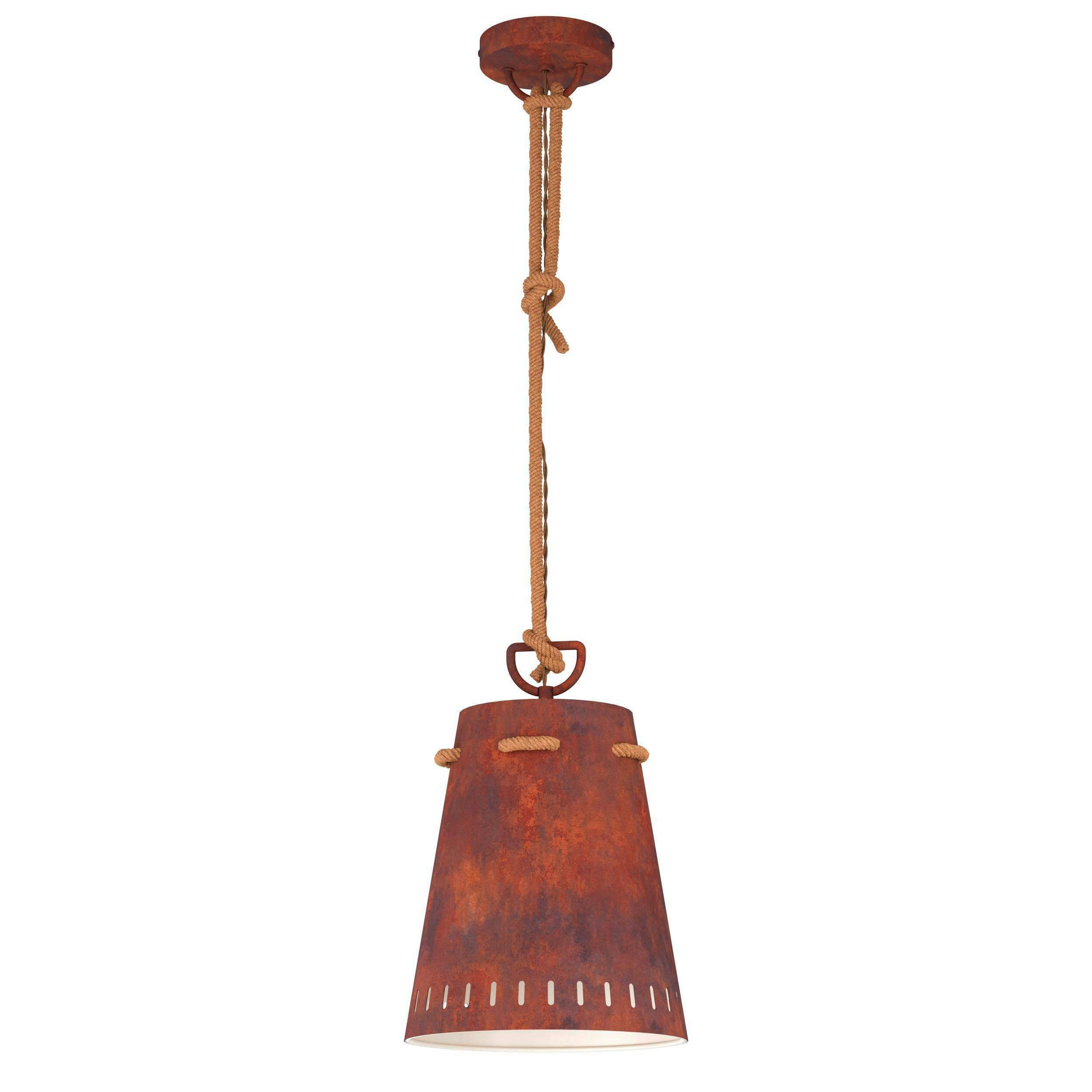 HÄNGELEUCHTE 24/110 cm    - Rostfarben/Braun, Konventionell, Metall (24/110cm) - Eglo