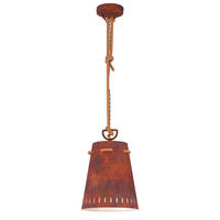 HÄNGELEUCHTE 24/110 cm    - Rostfarben/Braun, Konventionell, Metall (24/110cm) - Eglo