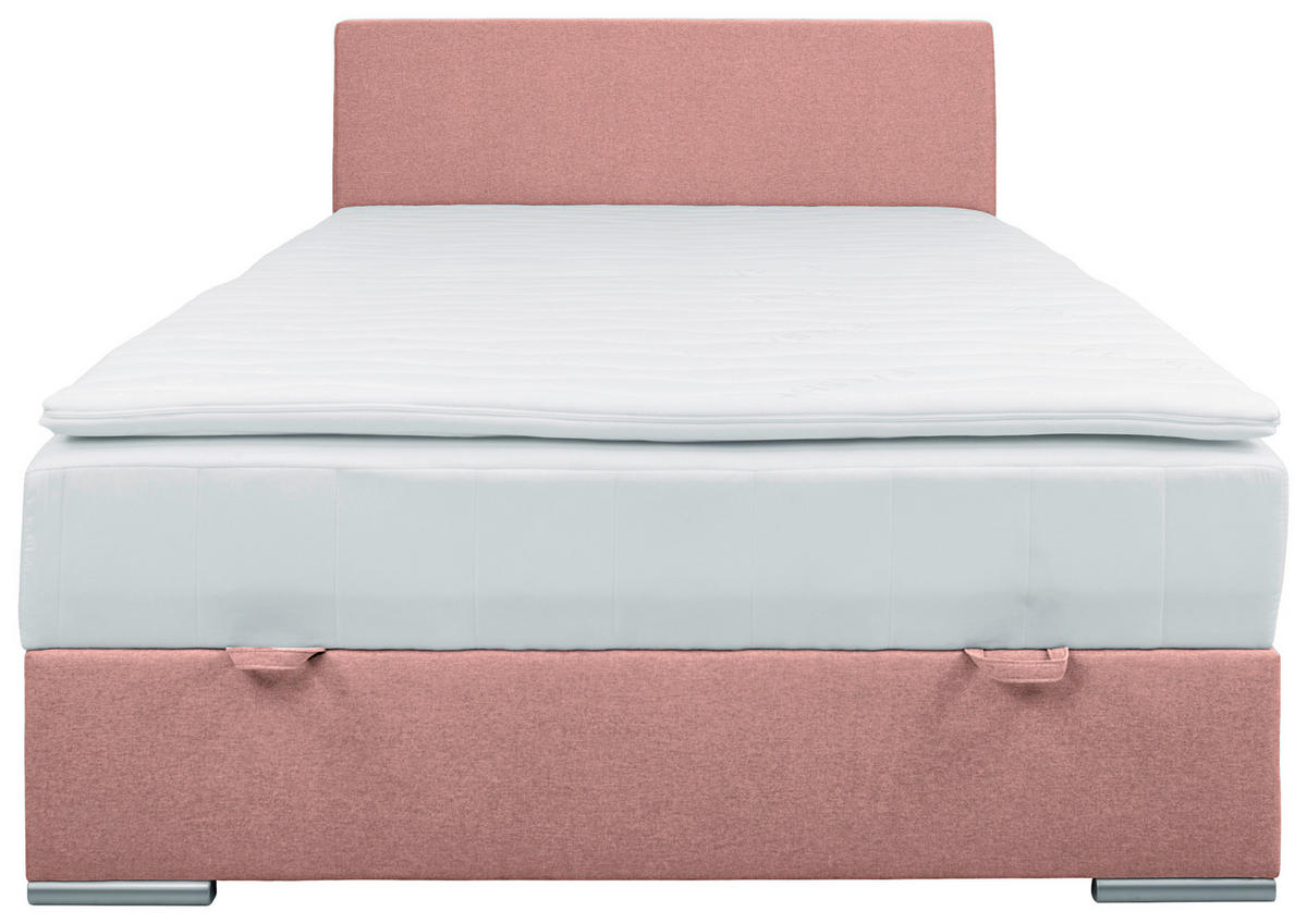 BOX KREVET BEZ OPRUGA 90/200 cm     ružičasta  - boja hroma/ružičasta, Konvencionalno, tekstil/plastika (90/200cm) - Carryhome