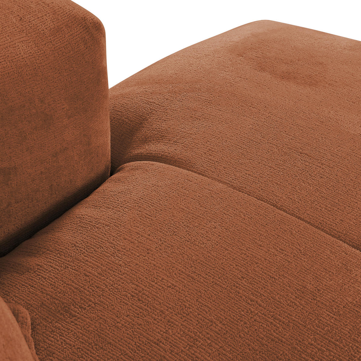 HÖRNSOFFA i chenille brun  - brun/svart, Design, textil/plast (280/175cm) - MID.YOU