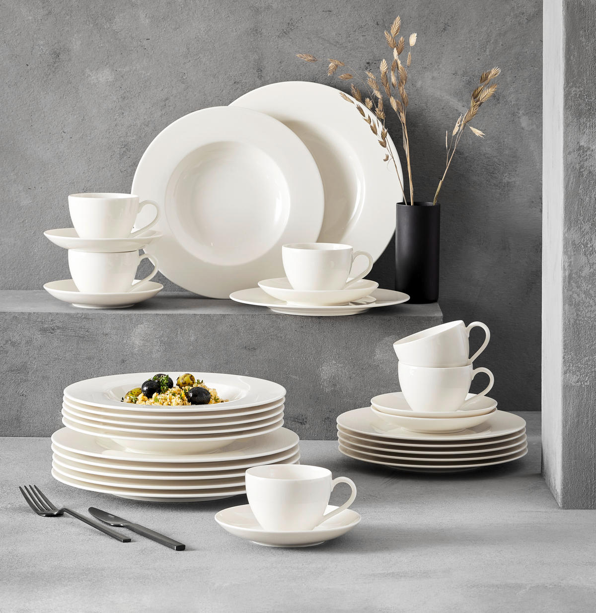 KOMBINOVANÝ SERVIS, 30-dielne, jemný porcelán (fine china) - Konventionell, keramika - Villeroy & Boch