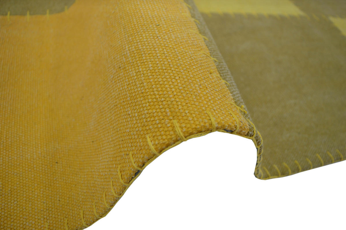 FLACHWEBETEPPICH 120/170 cm Lyrical Gelb, Multicolor  - Gelb/Multicolor, Basics, Textil (120/170cm) - Novel
