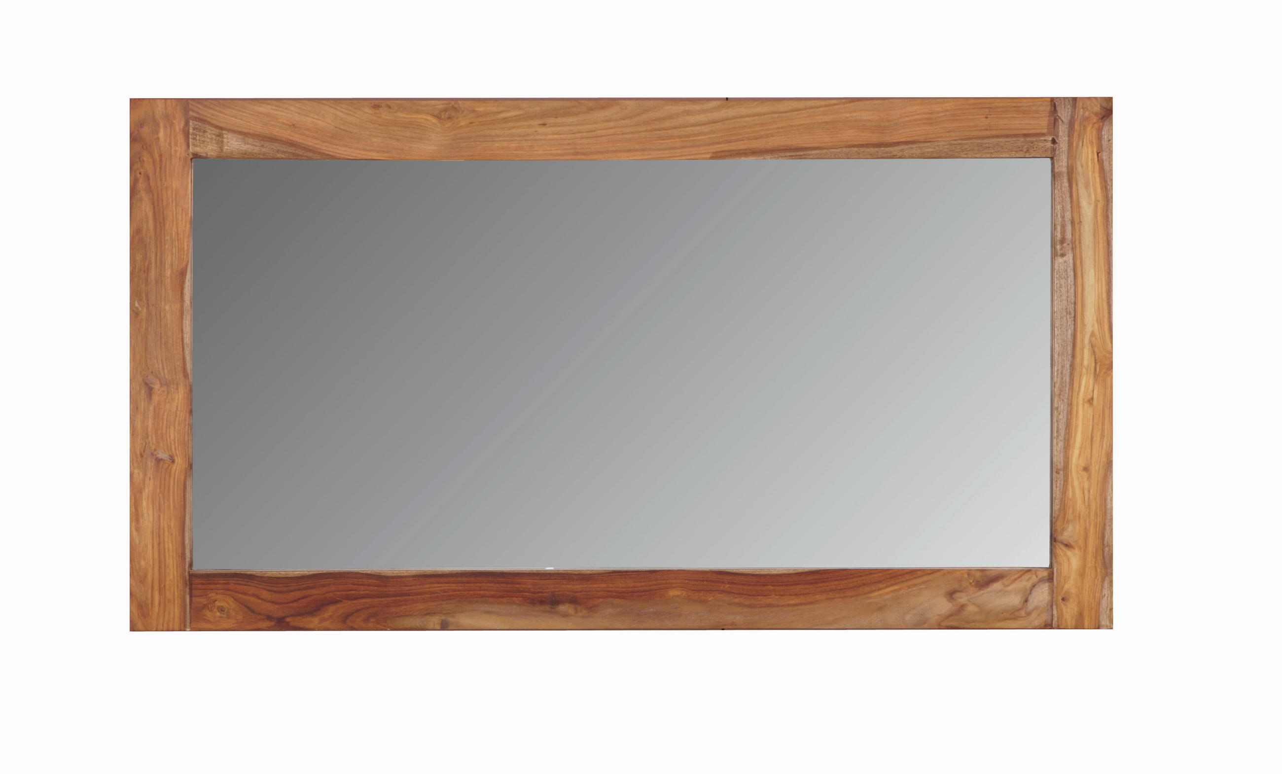 OGLINDĂ DE PERETE 130/70/5 cm    - străveziu/culoare natur, Lifestyle, sticlă/lemn (130/70/5cm) - Landscape