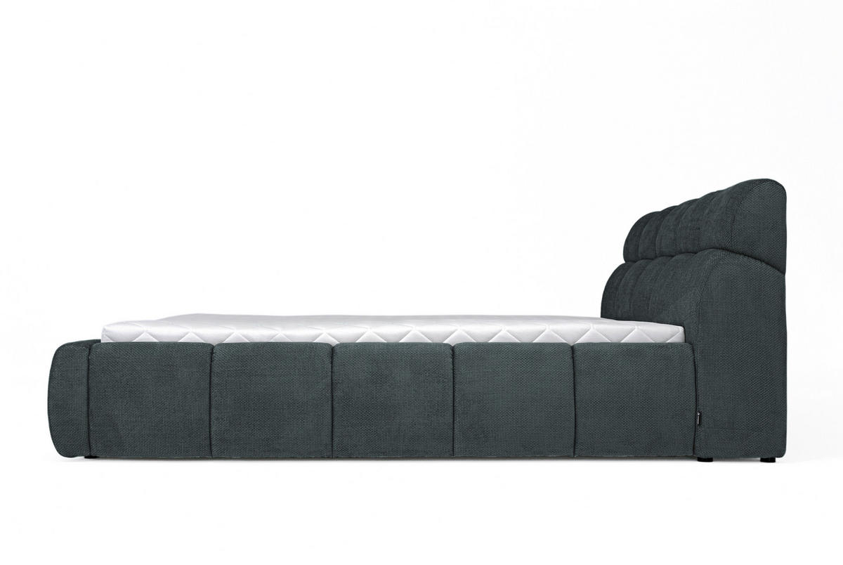 POLSTERBETT 180/200 cm  in Petrol, Dunkelgrau  - Dunkelgrau/Petrol, Design, Kunststoff/Textil (180/200cm) - Esposa