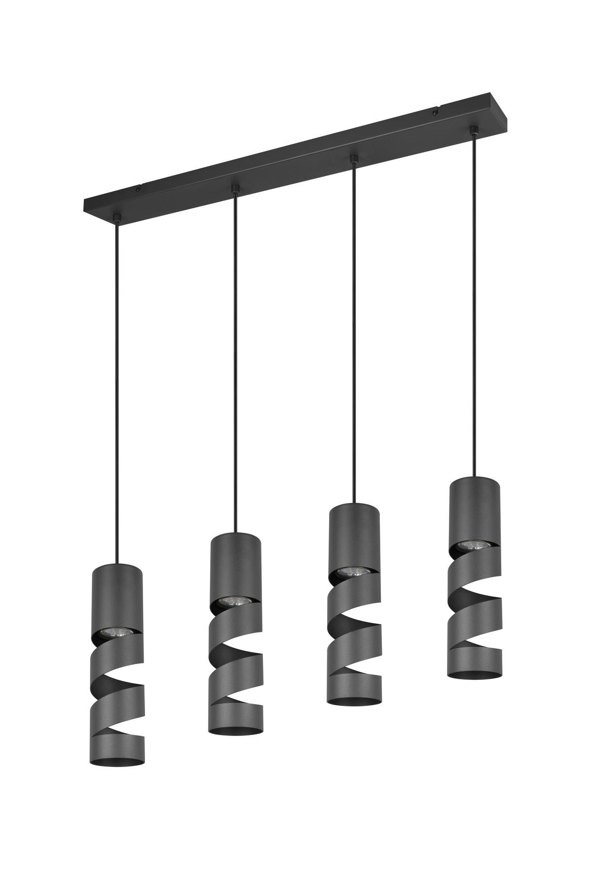 PENDELLEUCHTE 80/9/150 cm    - Schwarz, Konventionell, Metall (80/9/150cm) - Trio Leuchten