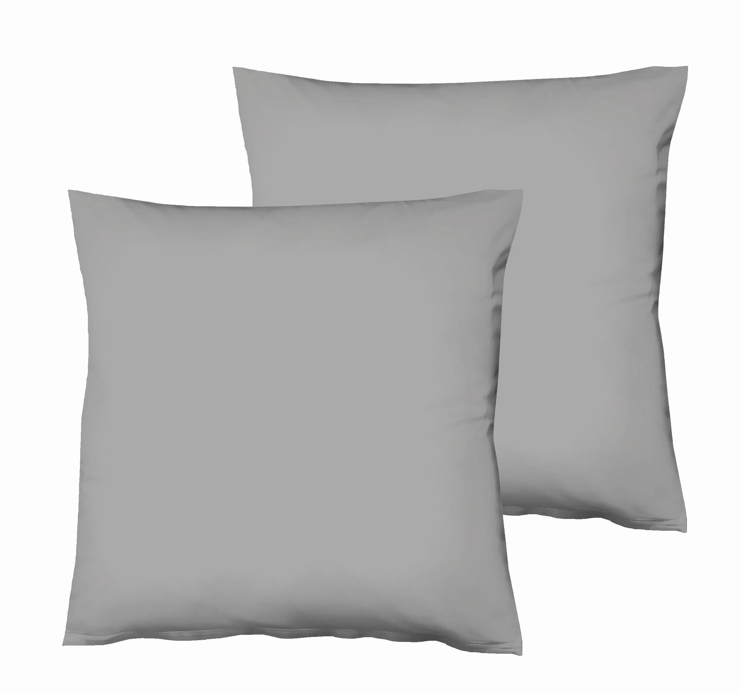 Fleuresse Kissenbezug-Set Dunkelgrau 40x40 cm