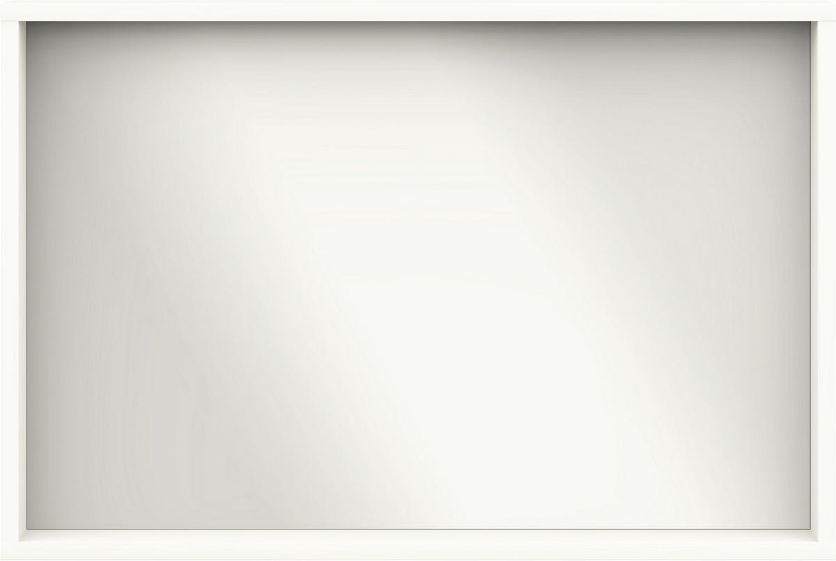 SPIEGEL 90/60/10 cm  - Weiss, Basics, Glas/Holzwerkstoff (90/60/10cm) - Cantus